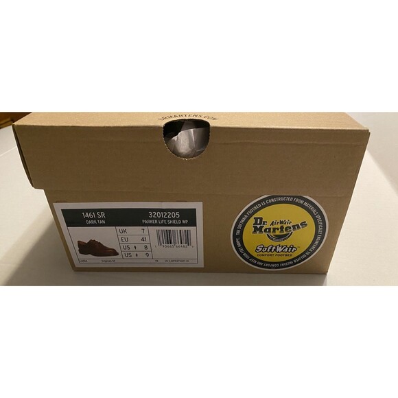 Dr Martens 1461 SR Brown Lace Parker Life Shield WP Leather 9W/8M SoftWair NEW main image 8